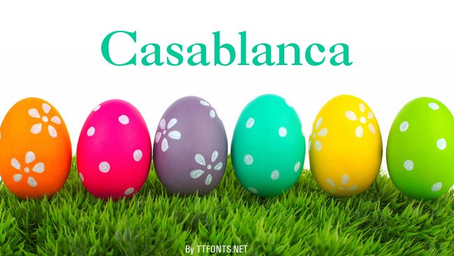 Casablanca example