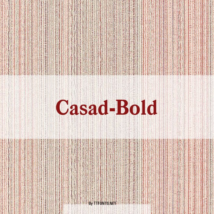 Casad-Bold example