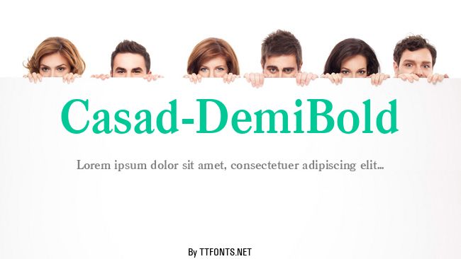 Casad-DemiBold example