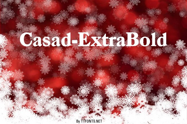 Casad-ExtraBold example