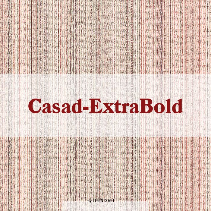 Casad-ExtraBold example