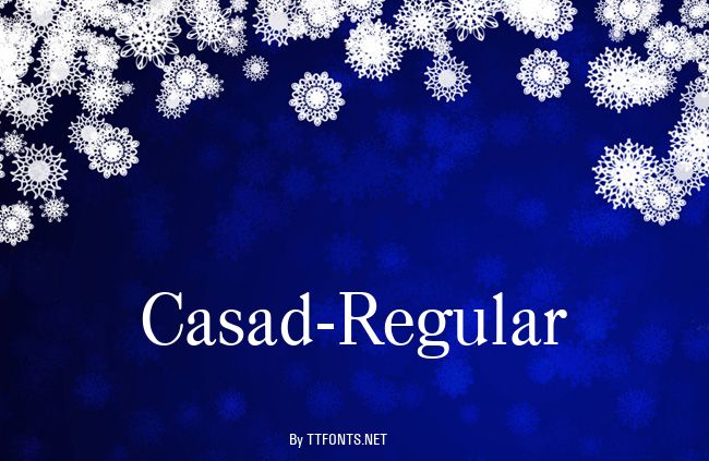 Casad-Regular example