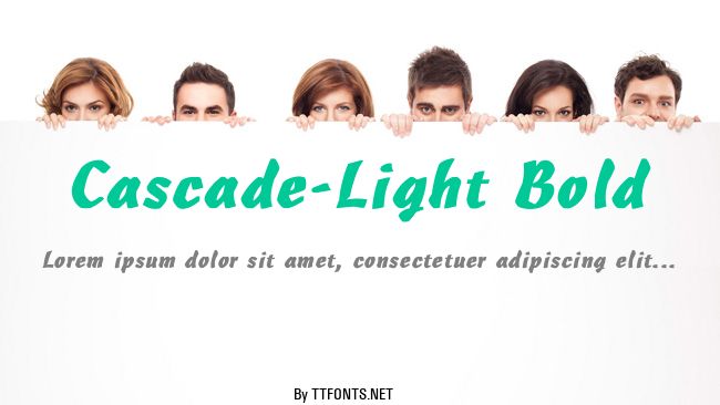 Cascade-Light Bold example