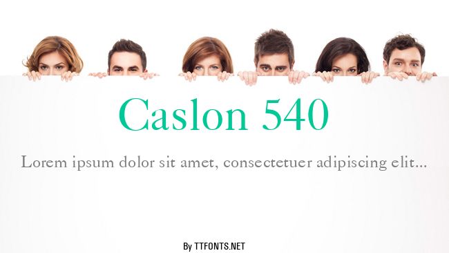 Caslon 540 example