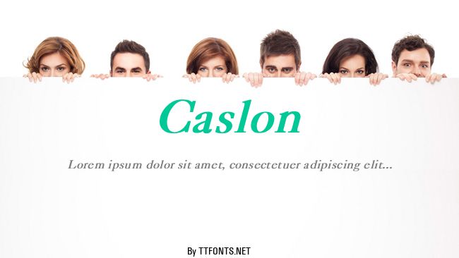Caslon example
