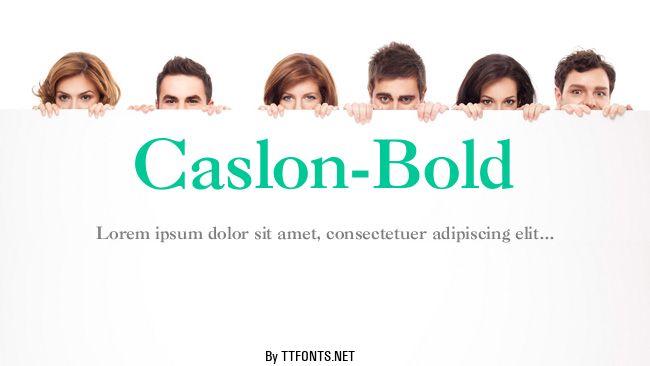 Caslon-Bold example