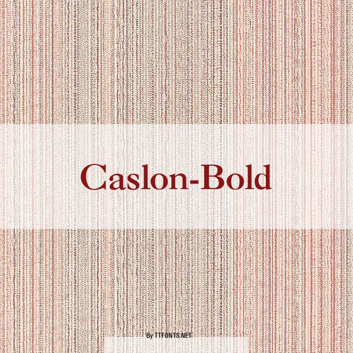 Caslon-Bold example