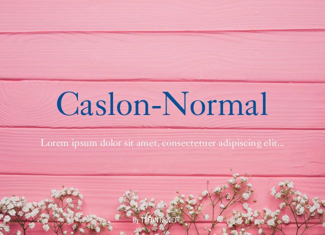 Caslon-Normal example