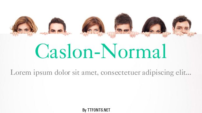 Caslon-Normal example