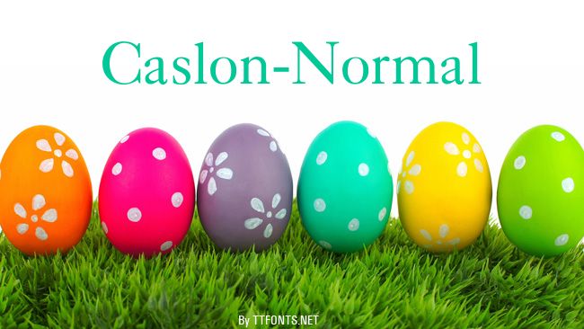 Caslon-Normal example