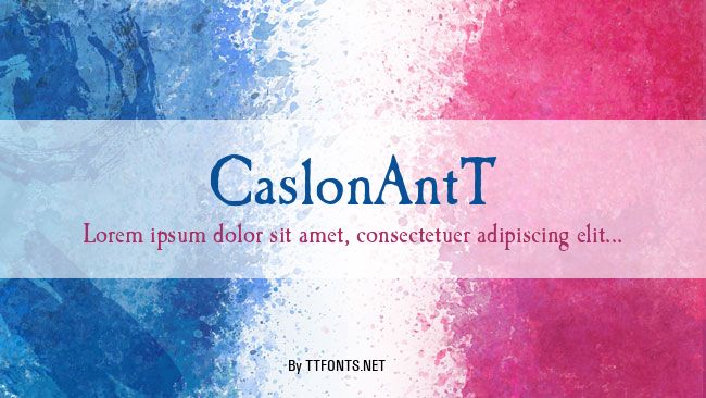 CaslonAntT example