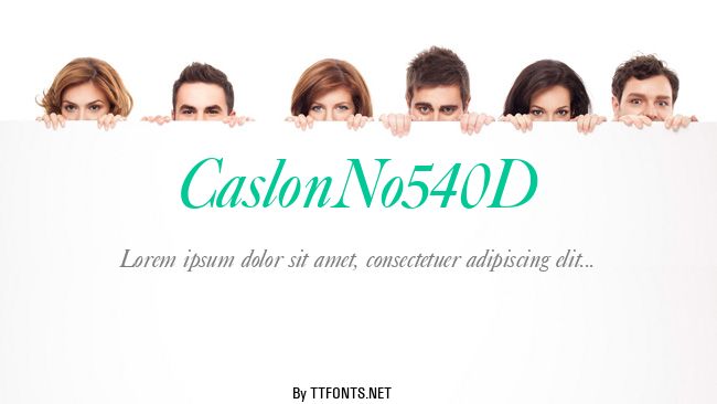 CaslonNo540D example