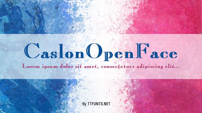 CaslonOpenFace example
