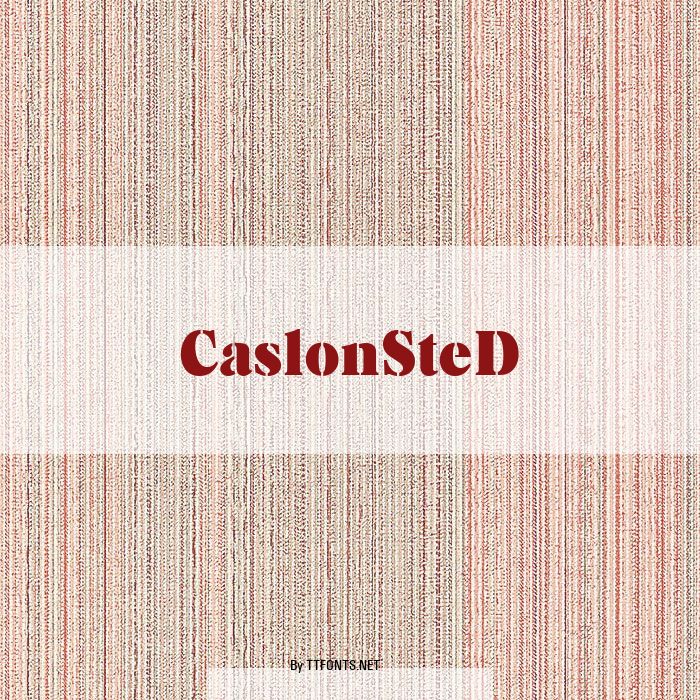 CaslonSteD example