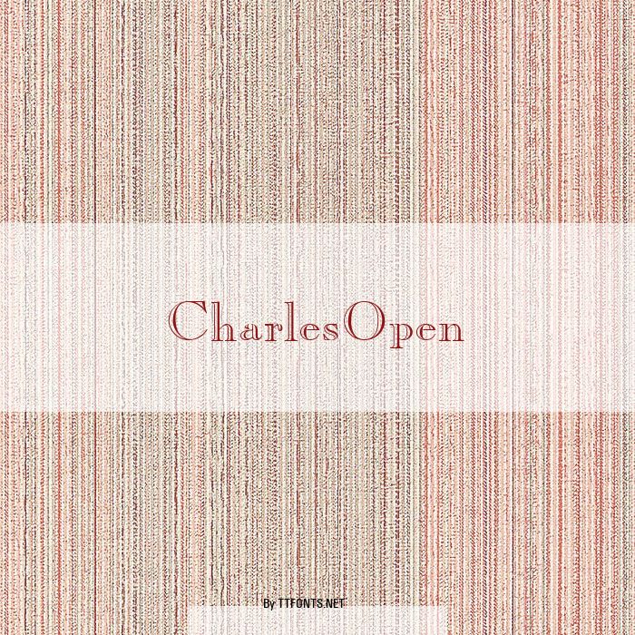 CharlesOpen example