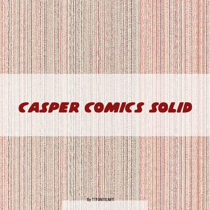 Casper Comics Solid example