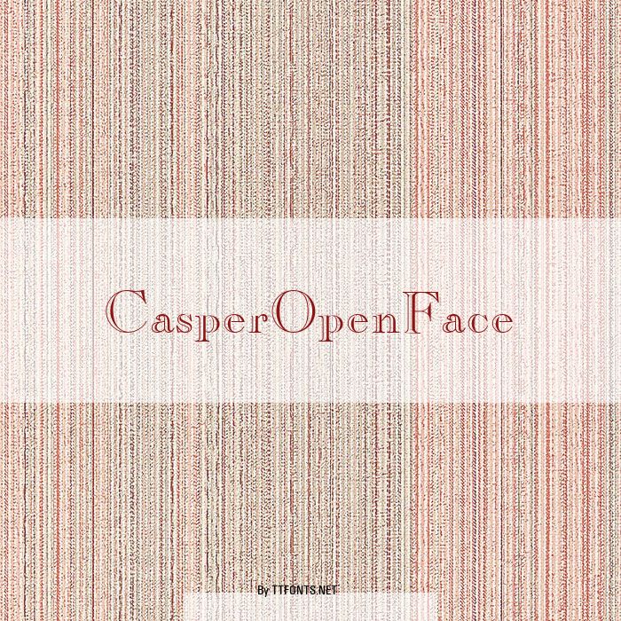 CasperOpenFace example