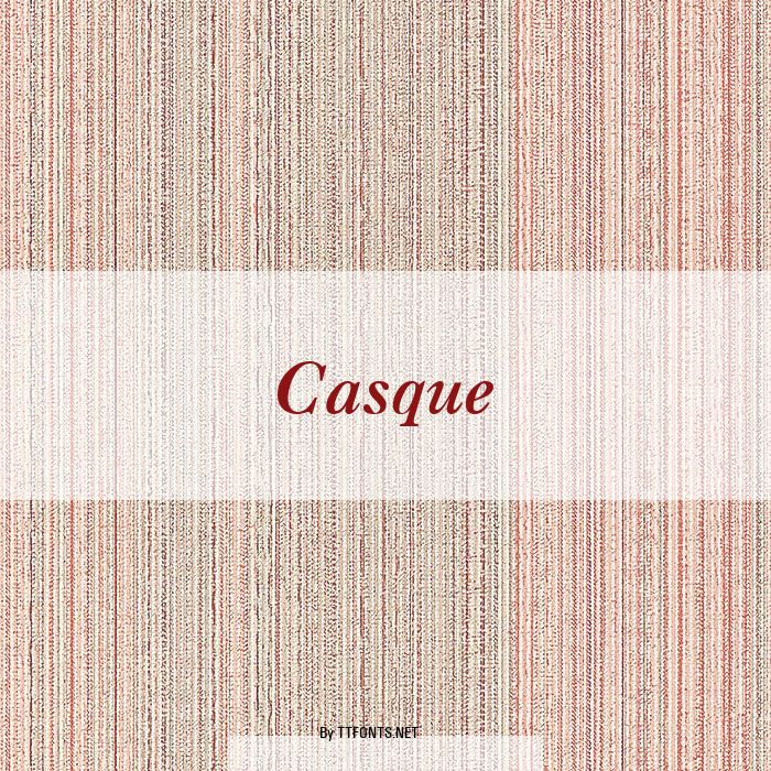 Casque example