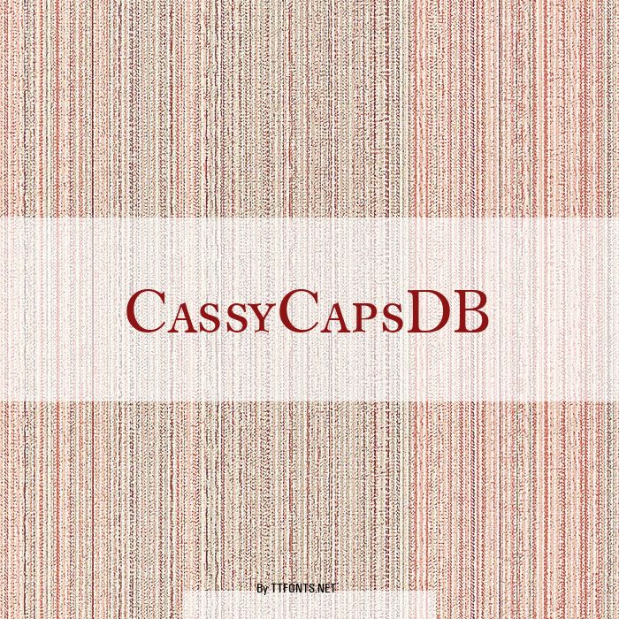 CassyCapsDB example