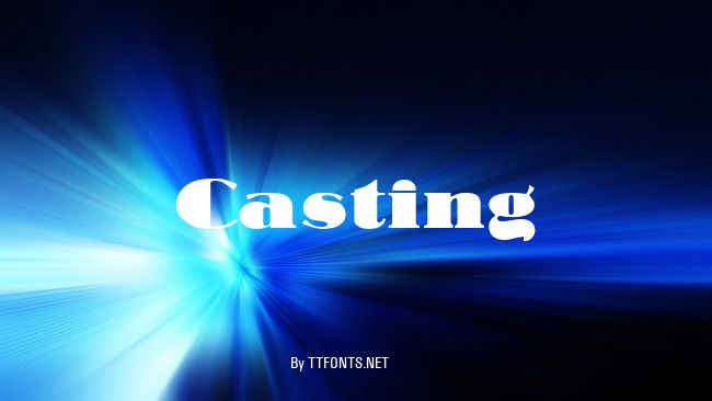 Casting example