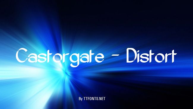 Castorgate - Distort example