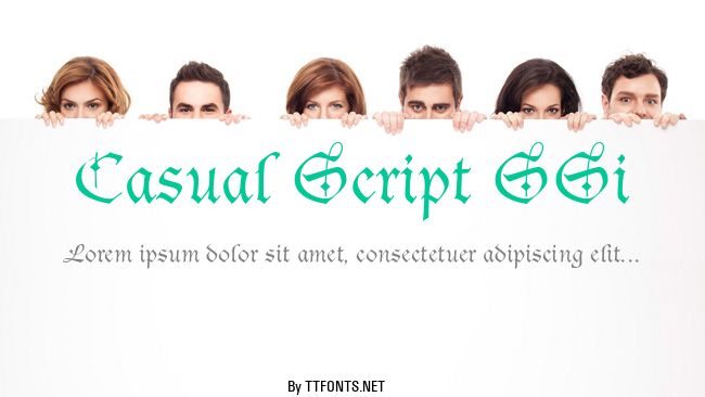 Casual Script SSi example