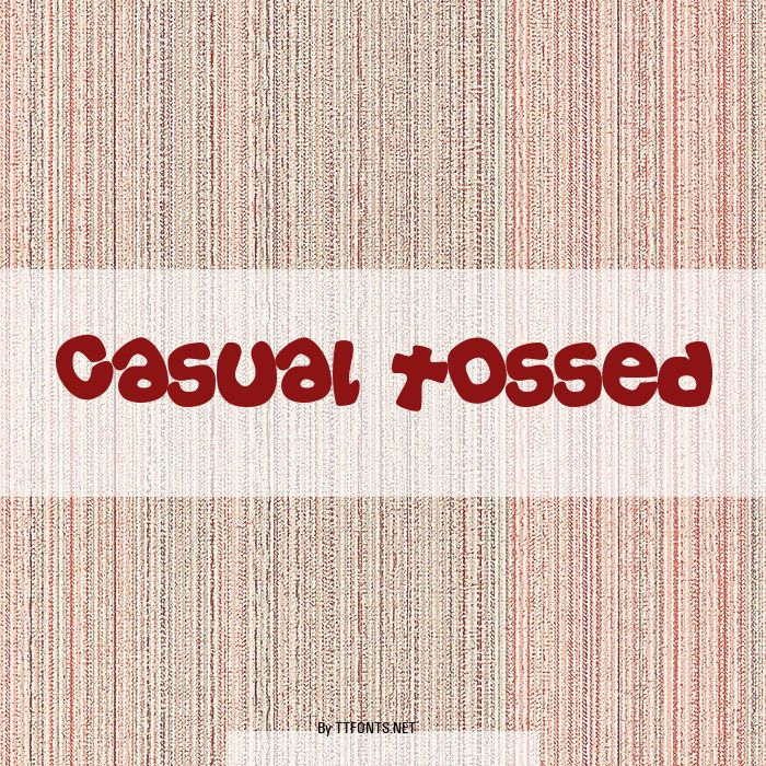 Casual Tossed example