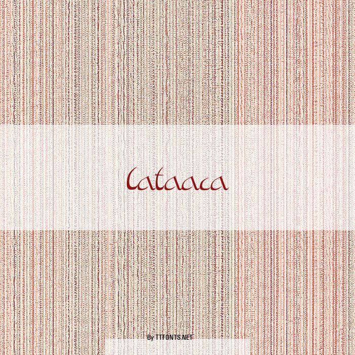 Cataaca example