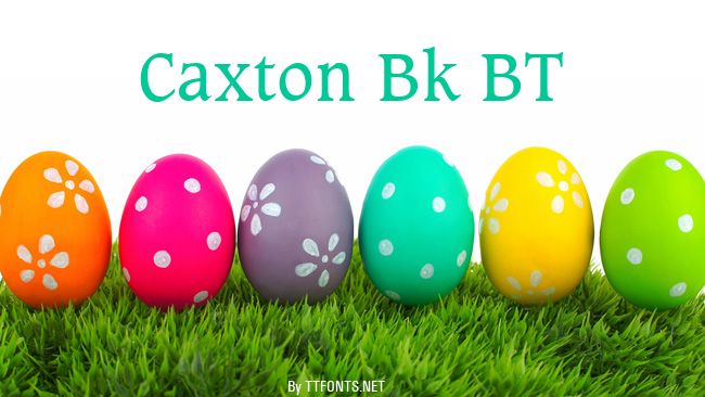 Caxton Bk BT example