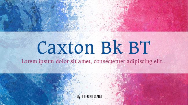 Caxton Bk BT example