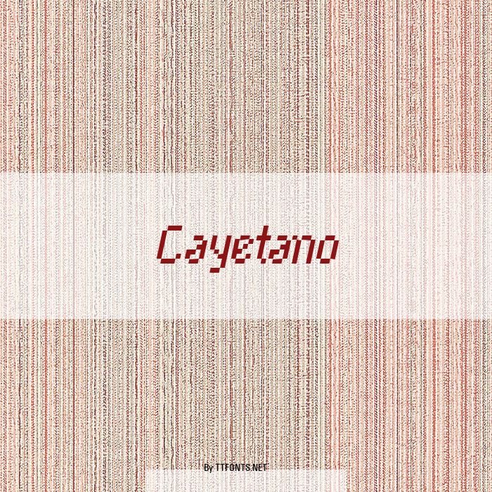 Cayetano example