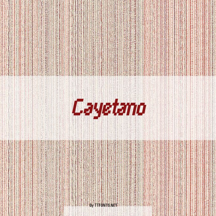 Cayetano example