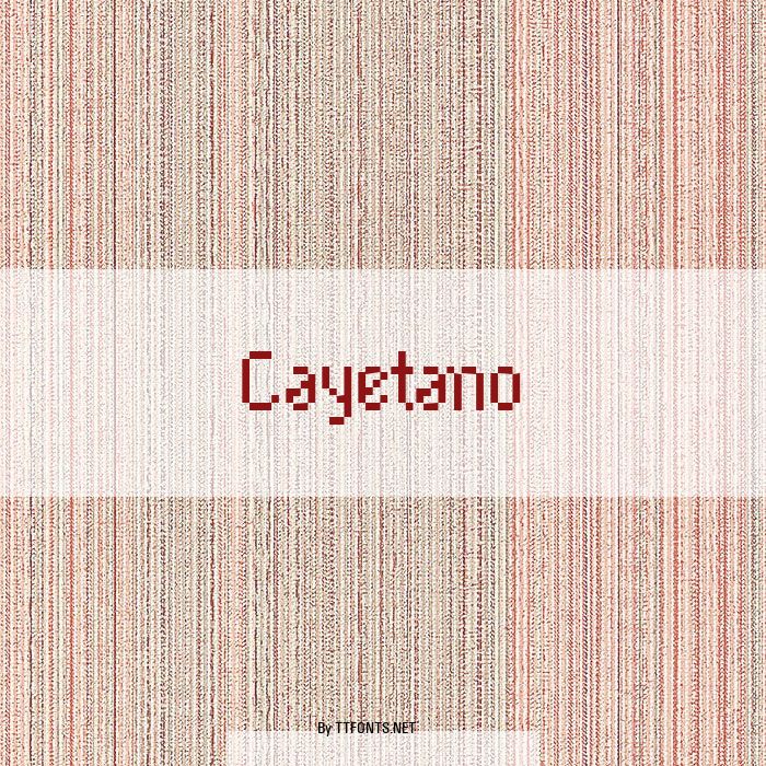 Cayetano example