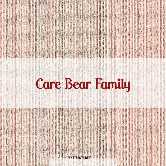 Care Bear Family example