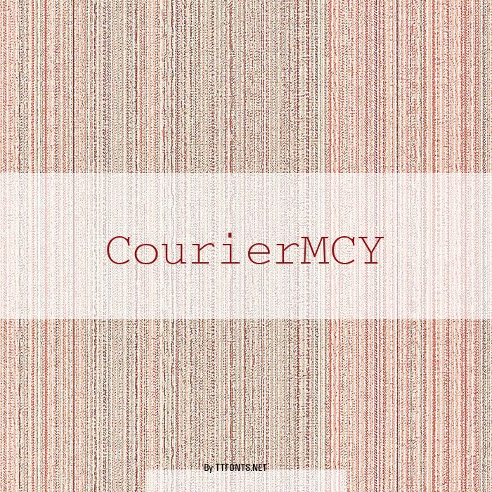 CourierMCY example