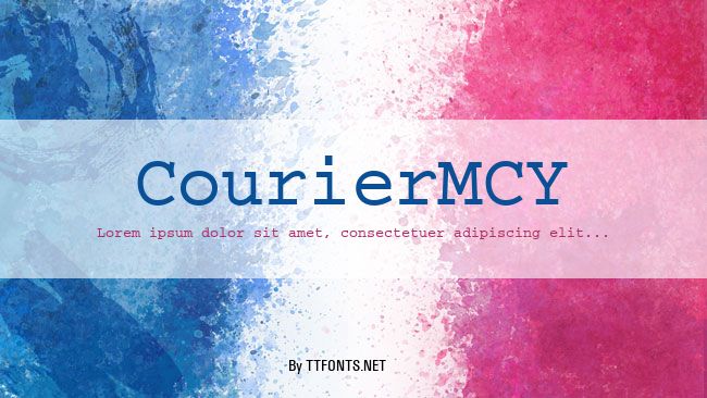 CourierMCY example