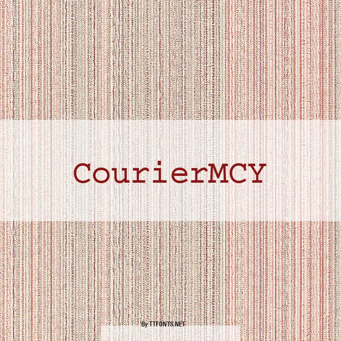CourierMCY example