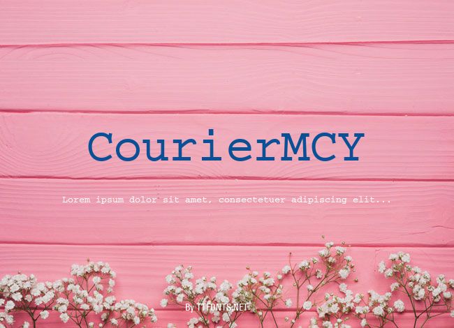 CourierMCY example