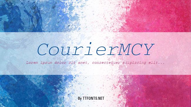 CourierMCY example