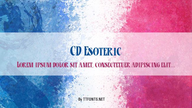 CD Esoteric example