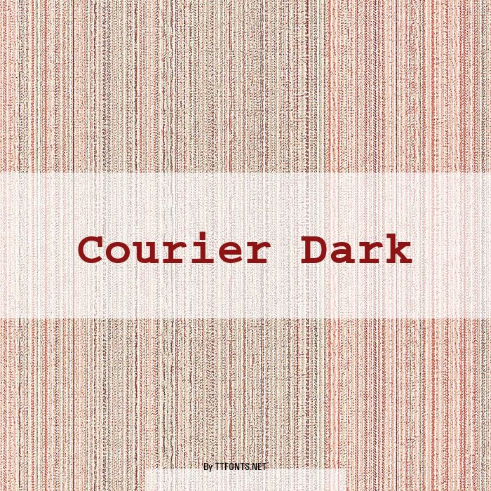 Courier Dark example