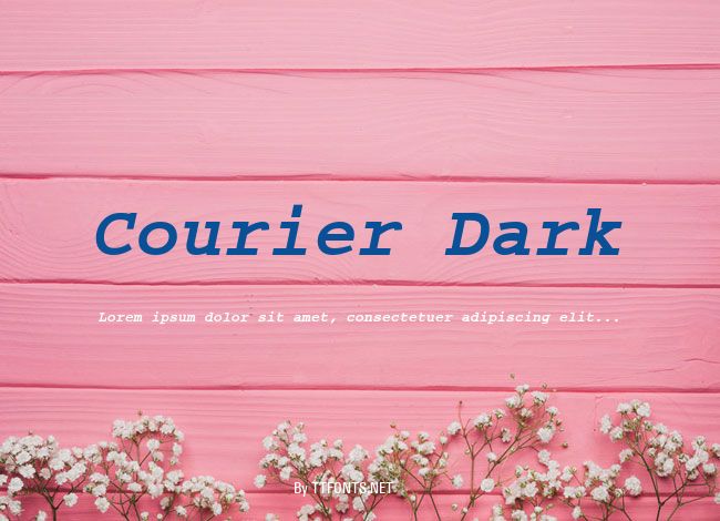 Courier Dark example