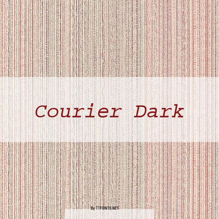 Courier Dark example