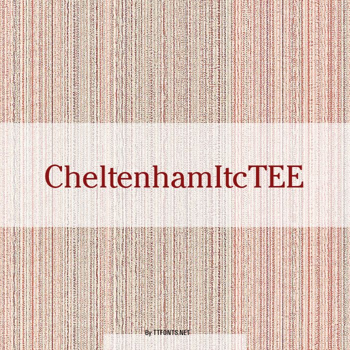 CheltenhamItcTEE example