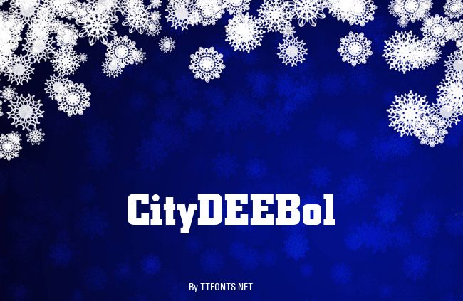 CityDEEBol example