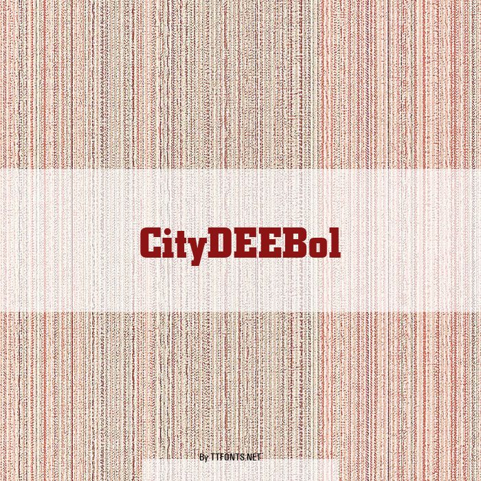 CityDEEBol example