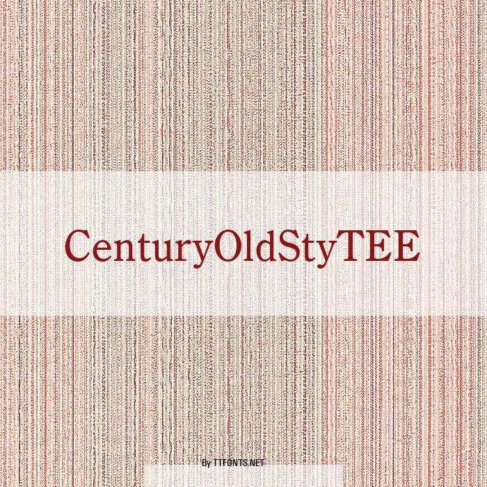 CenturyOldStyTEE example