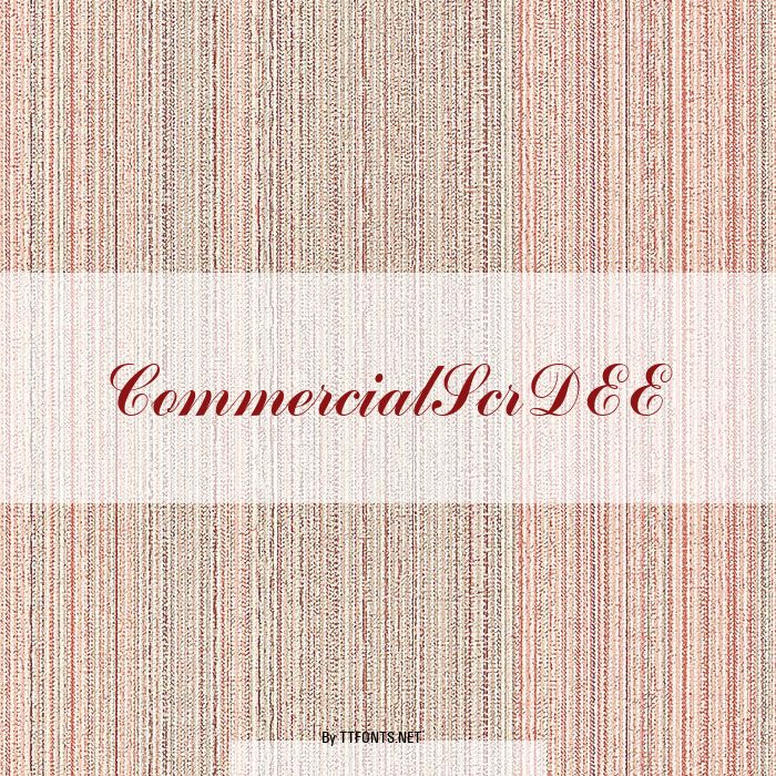 CommercialScrDEE example