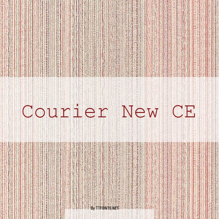 Courier New CE example