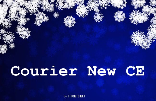 Courier New CE example